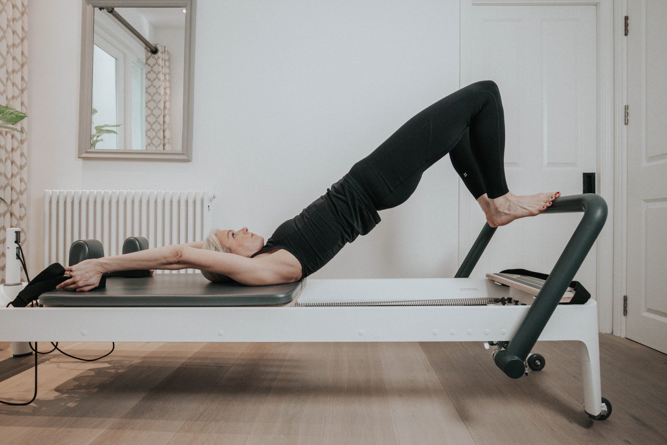 Jenny Grey doing Pilates